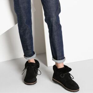 NWT Birkenstock Bakki Suede Leather Bootie Cork Sole Slip On Shoe Regular 37